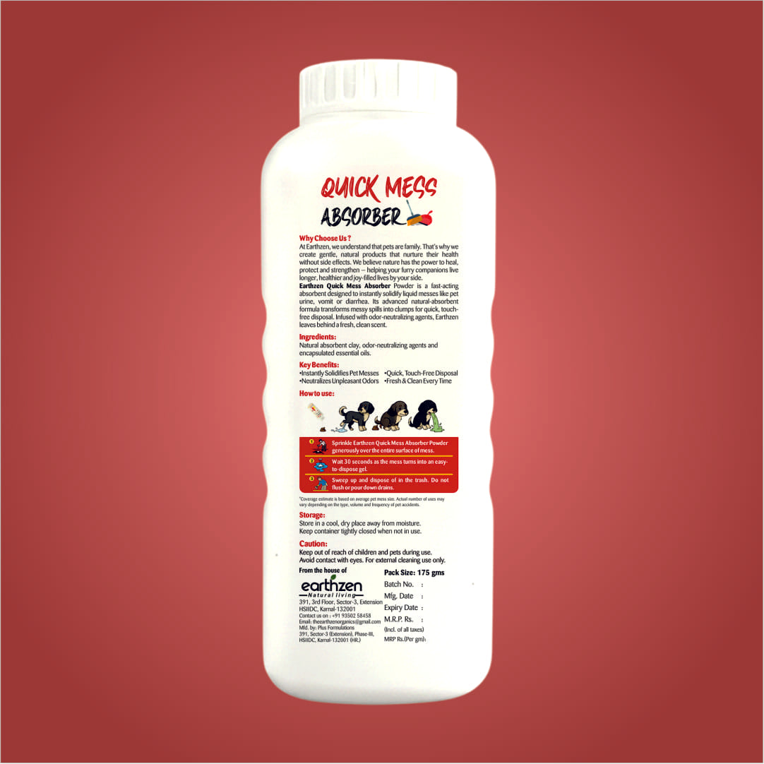 White Earthzen bottle with label on a red background