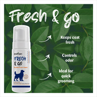 Earthzen product 'Fresh & Go' with green leaves in the background