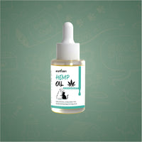 Bottle of Earthzen Hemp Oil on a green background